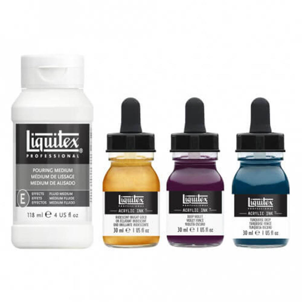 Liquitex Acrylic Ink Pouring Technique 4 Piece Set